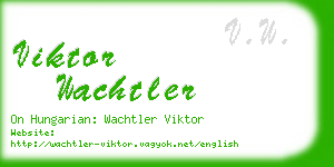 viktor wachtler business card